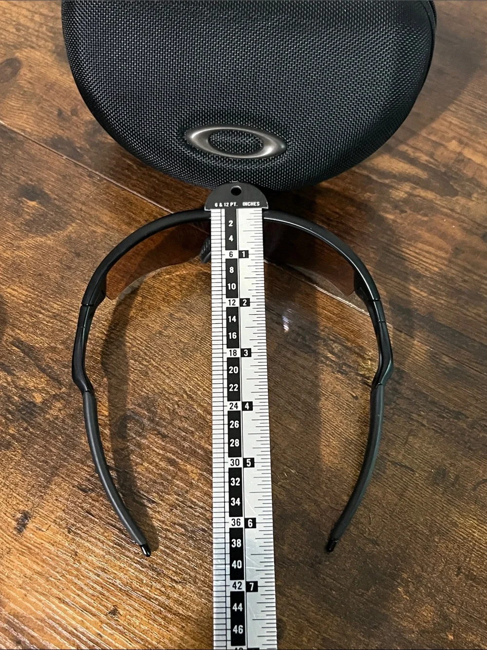 Oakley Radar Black Frame Sunglasses with Brown Lenses